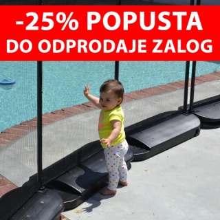 Zložljiva varnostna ograja za bazene